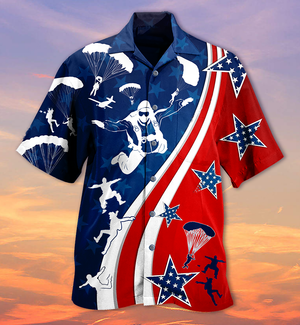 America Parachute Jump Limited - Hawaiian Shirt, Hawaiian Shirt Gift, Christmas Gift