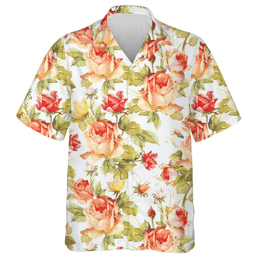 Patrún Bláthanna Rómánsúla Rósanna Oráiste Dearga Dearadh Brainse Léine Haváís, Bronntanas Léine Haváís, Bronntanas Nollag