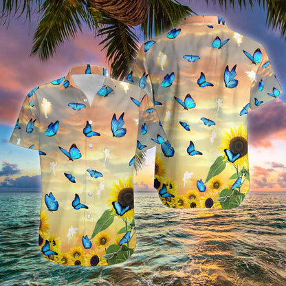 Butterfly Angels - Hawaiian Shirts - Hawaiian Shirt Gift, Christmas Gift