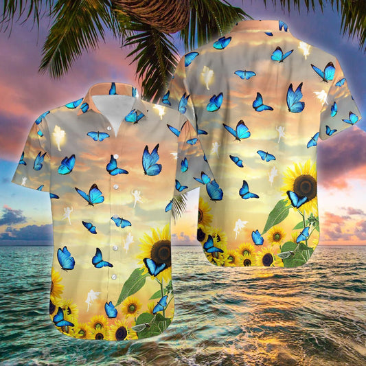 Butterfly Angels - Hawaiian Shirts - Hawaiian Shirt Gift, Christmas Gift