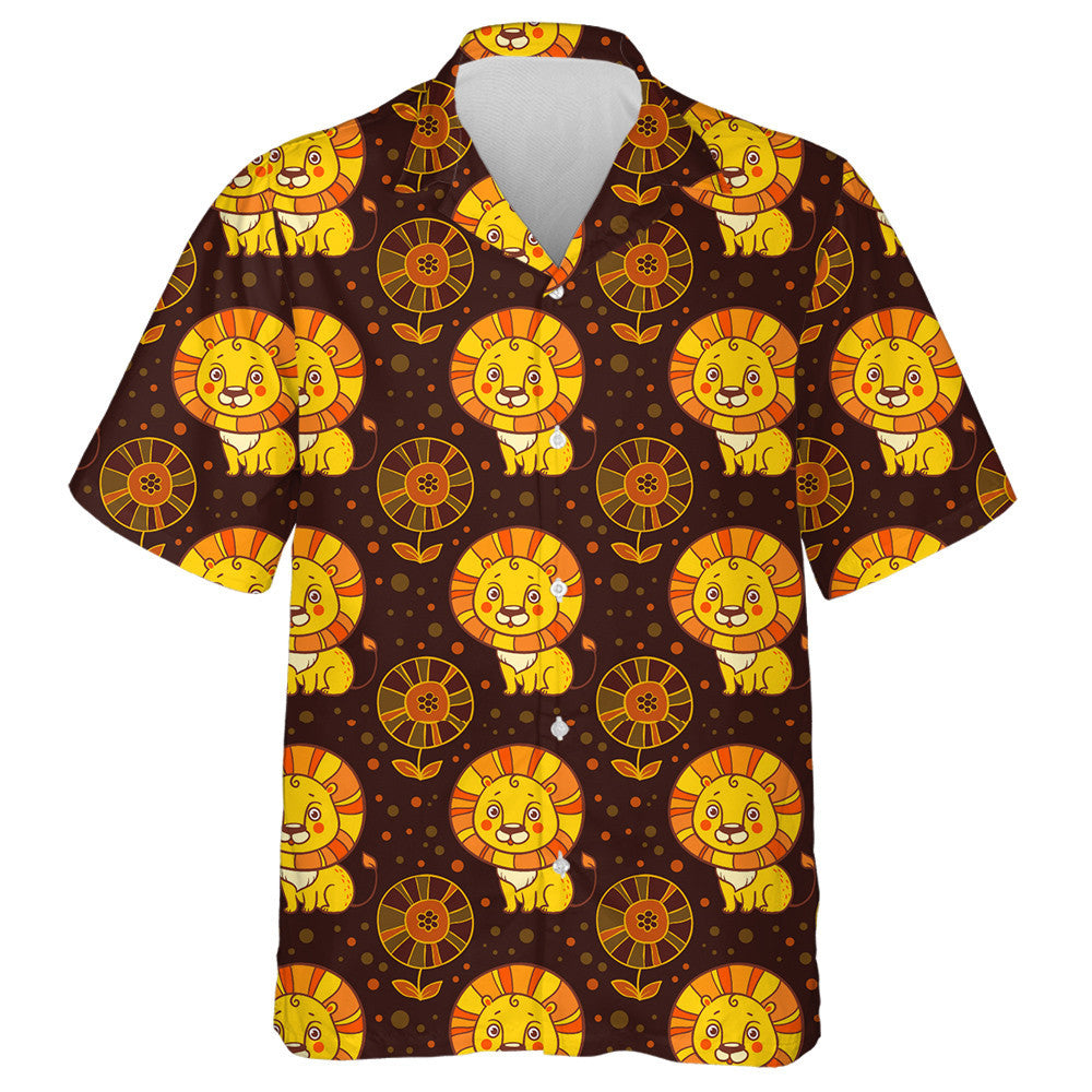 Cúlra Donn Le Leoin Agus Bláthanna Léine haváíais, haváís le haghaidh bronntanais