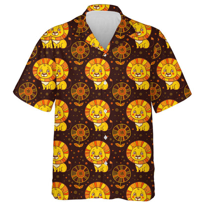 Cúlra Donn Le Leoin Agus Bláthanna Léine haváíais, haváís le haghaidh bronntanais