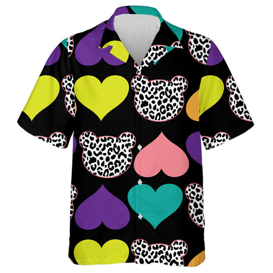 Teidí gleoite Liopard na hAfraice Fiáin le Croí Léine Haváís, Bronntanas Léine Haváís, Bronntanas Nollag