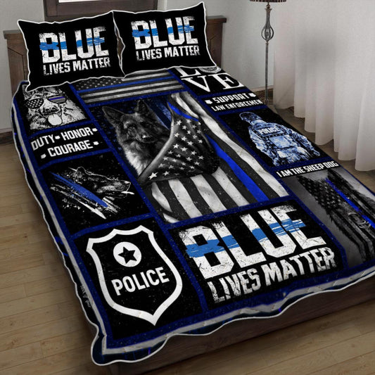 German Shepherd - Police Dog Quilt Bedding Set  Bedroom Set Bedlinen 3D,Bedding Christmas Gift,Bedding Set Christmas