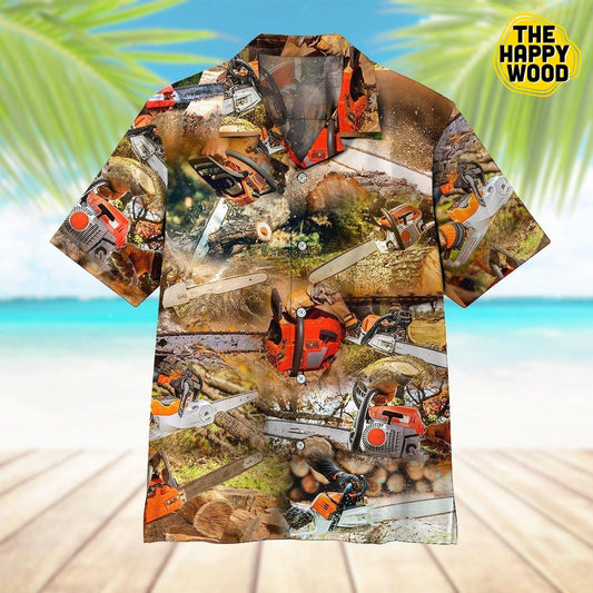 Chainsaw 3D Hawaiian Hawaii Shirt_Hawaiian Shirt Gift, Christmas Gift