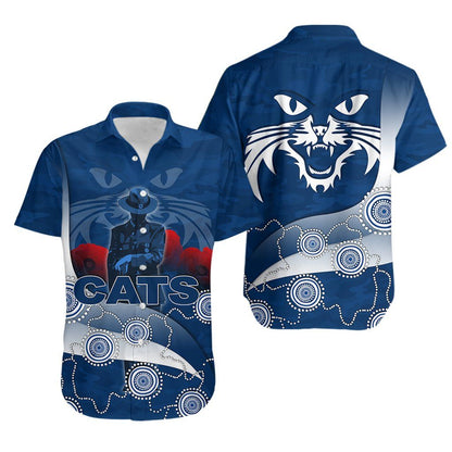Cats Hawaiian Aloha Shirt Anzac Day Aboriginal Th4 Hawaiian Shorts Beach Short Sleeve, Hwaiian For Gift