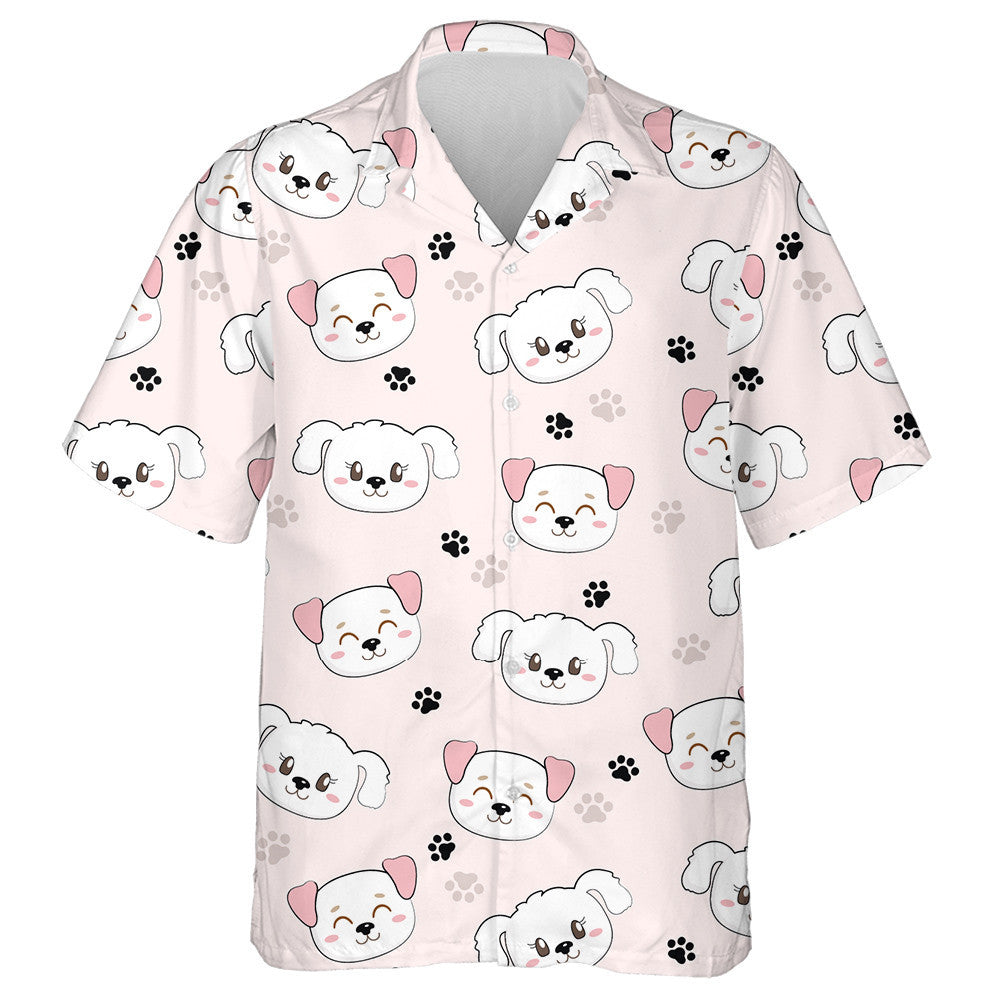 Pretty Puppies And Dogs Kids Cartoon Hawaiian ShirtHawaiian Shirt Gift, Christmas Gift