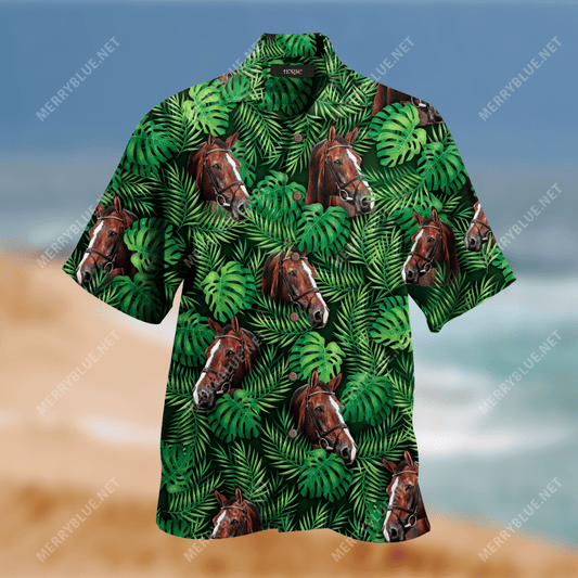 Buy Horse Unisex Hawaiian Shirt-Hawaiian Shirt Gift, Christmas Gift