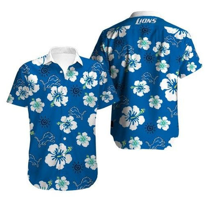 Detroit Lions Hawaiian Shirt, Hawaiian Shirt Gift, Christmas Gift