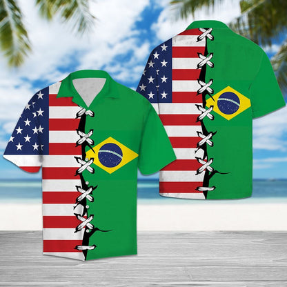 Brazil Root - Hawaiian Shirt,Hawaiian Shirt Gift, Christmas Gift