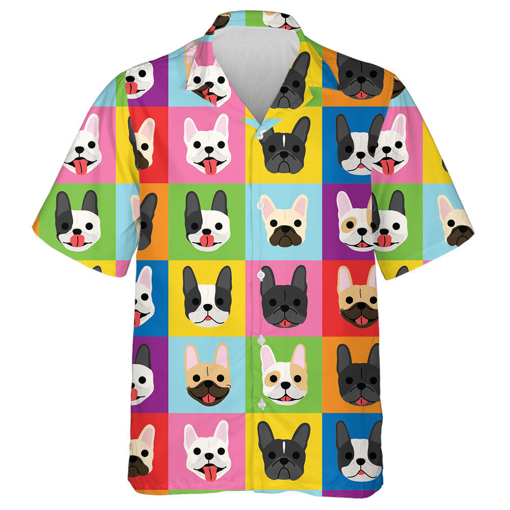 Colorful French Bulldog Pop Art Style Hawaiian Shirt, Hawaiian Shirt Gift, Christmas Gift