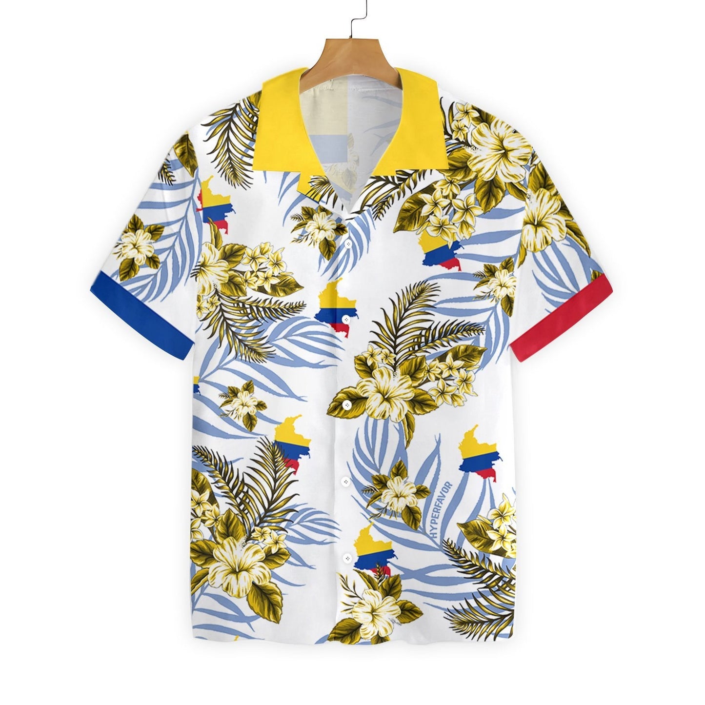 Colombia Always In My Heart Design Hawaiian Shirt, Hawaiian For Gift