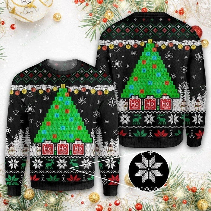 Merry christmas Ho Ho Ho Science Lovers Ugly Christmas Sweater, Christmas Ugly Sweater,Christmas Gift,Gift Christmas 2022