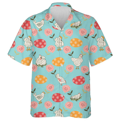 Sicín Greannmhar Le Uibheacha Agus Bláthanna ildaite 1 Léine Haváís, Bronntanas Léine Haváís, Bronntanas Nollag