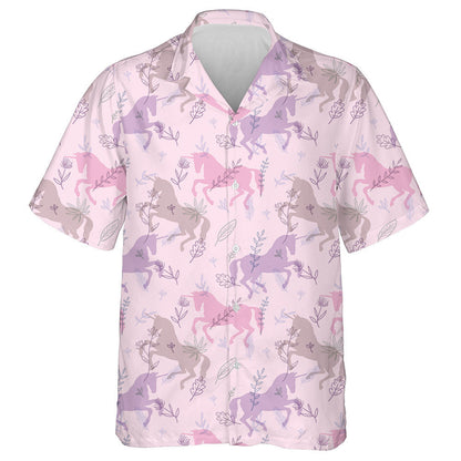 Shadows Of Horses Among Wild Flowers Hawaiian Shirt,Hawaiian Shirt Gift, Christmas Gift