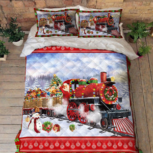 Christmas Bedding Christmas Train Santa Quilt Bedding Set Bedroom Set Bedlinen 3D ,Bedding Christmas Gift,Bedding Set Christmas