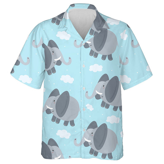 Eilifint Greannmhar Agus Sona Le Scamall Sa Spéir Léine Haváís, Bronntanas Léine Haváíais, Bronntanas Nollag