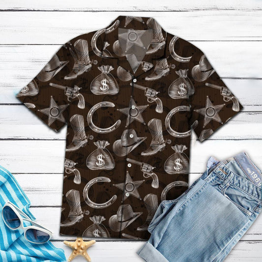 Amazing Cowboy Tools Vintage Boy Fashion Hawaiian Shirt,Hawaiian Shirt Gift, Christmas Gift