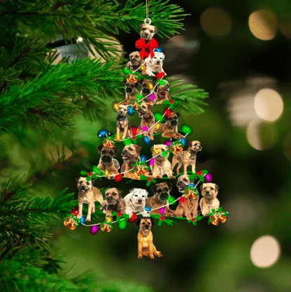 Border Terrier Christmas Ornament, Christmas Ornament Gift, Christmas Gift, Christmas Decoration