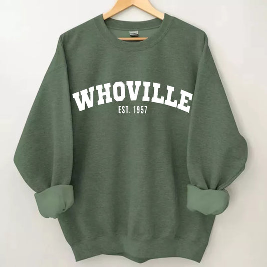 Whoville Sweatshirt, Christmas Shirt, Christmas Sweatshirt Cute, Christmas Winter Sweatshirt