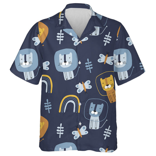 Lions Greannmhar Féileacáin Agus Rainbows Léine Haváís, Bronntanas Léine Haváí, Bronntanas Nollag