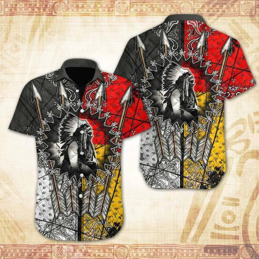 Native American Arrow Colorful Pattern Hawaiian Shirt,Hawaiian Shirt Gift, Christmas Gift