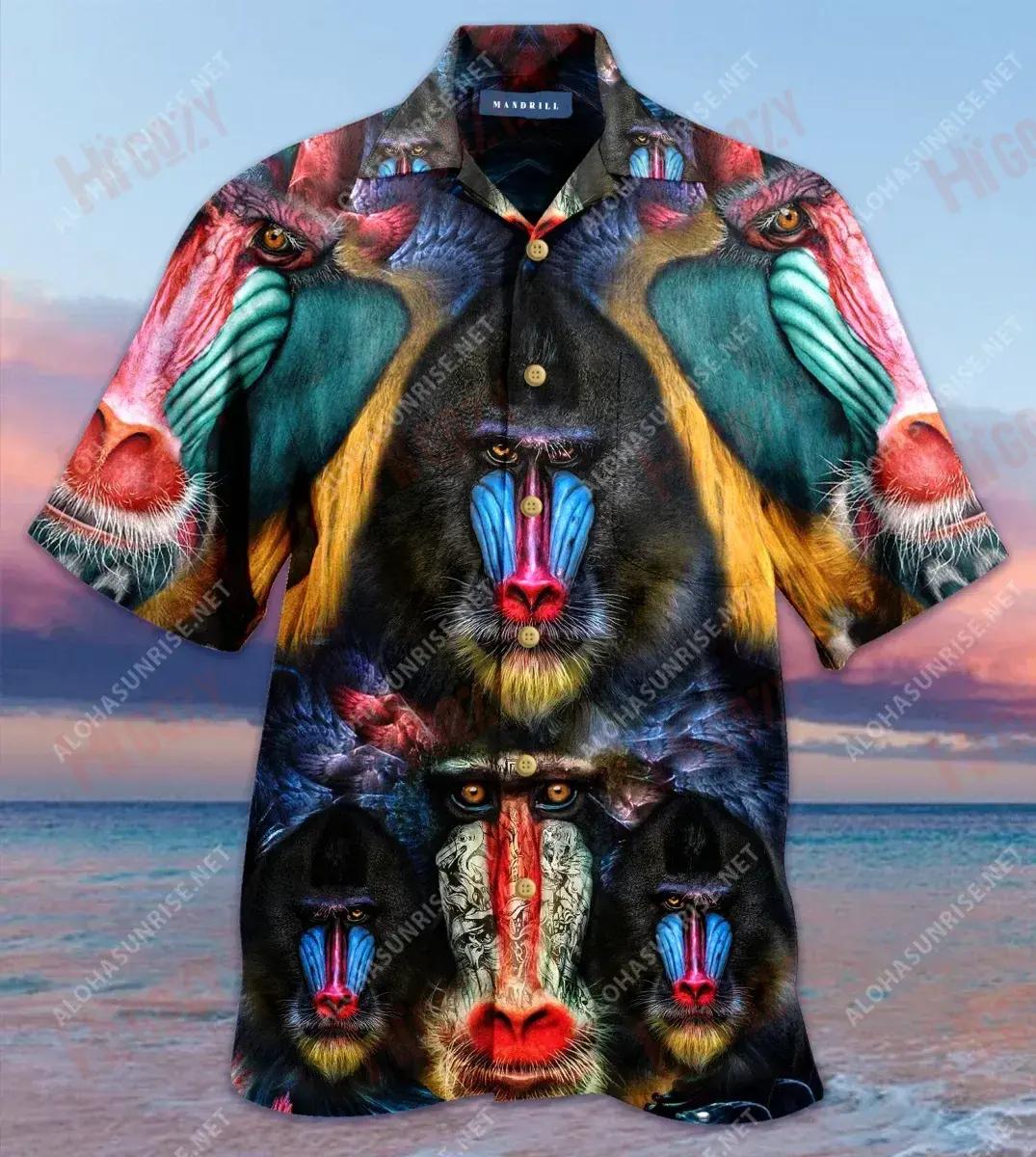 Amazing Mandrill Unisex Hawaiian Shirt Hobbies Short Sleeve Vintage Hawaiian Shirts Hawaiian Shirts For Women, Christmas Gift