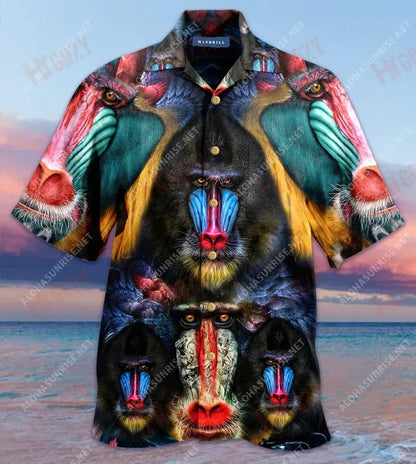 Amazing Mandrill Unisex Hawaiian Shirt Hobbies Short Sleeve Vintage Hawaiian Shirts Hawaiian Shirts For Women, Christmas Gift