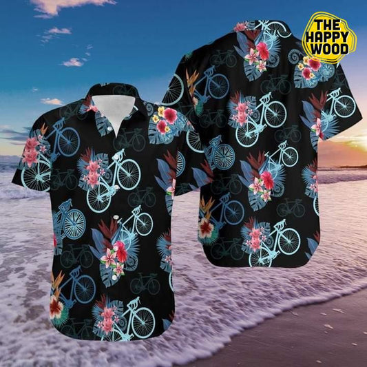 Bicycle 3D Hawaiian Hawaii Shirt,Hawaiian Shirt Gift, Christmas Gift