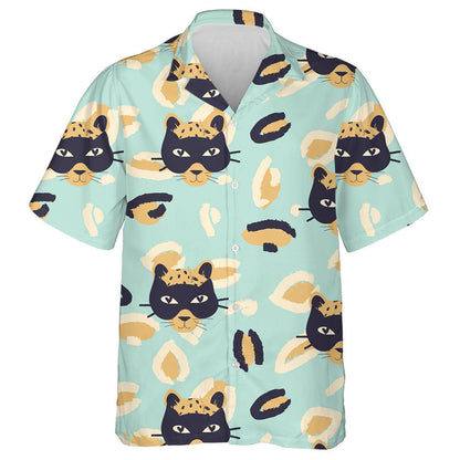 Ainmhí Coimhthíocha Liopard Le Masc Dubh Léine Haváís, Bronntanas Léine Haváí, Bronntanas Nollag