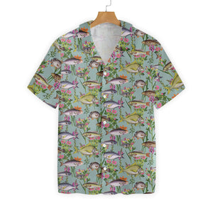 Dumb Face Fishy Fishy Fish Pattern Hawaiian Shirt,Hawaiian Shirt Gift, Christmas Gift