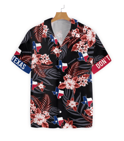 Cúlra Crazy Síochána Dearg Agus Gorm Texas Dearadh Léine Haváís, Bronntanas Léine Haváíais, Bronntanas Nollag