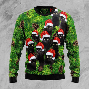 Black Cat Christmas Tree Ugly Christmas Sweater,Christmas Gift,Gift Christmas 2022