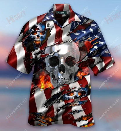 I Died For My Country Skull Short Hawaiian Shirt Hobbies Hawaiian T Shirts Vintage Hawaiian Shirts Funny Hawaiian Shirts, Hawaiian Shirt Gift, Christmas Gift