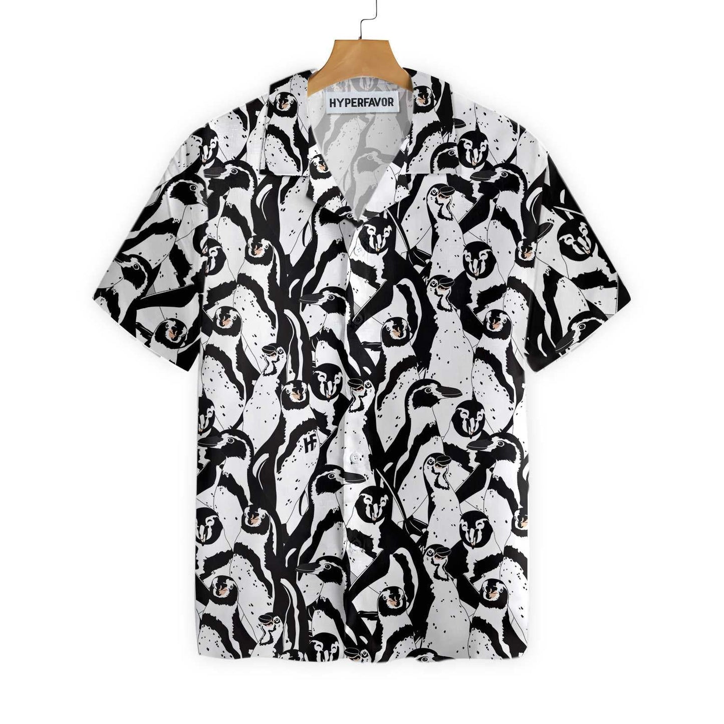 Dearadh Penguin Dubh Agus Bán Léine Haváís, Bronntanas Léine Haváíais, Bronntanas Nollag