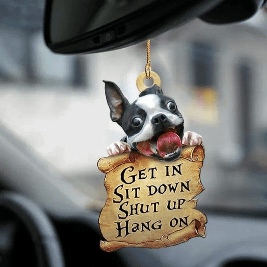 Boston Terrier Lover Two Sided Ornament, Christmas Ornament Gift, Christmas Gift, Christmas Decoration