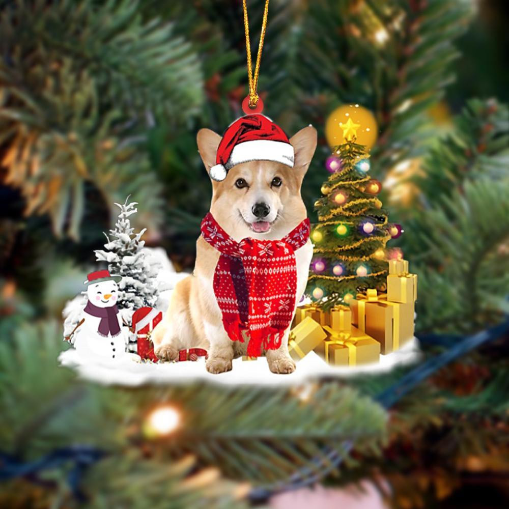 Ornament- Corgi Christmas Ornament Dog Ornament, Car Ornament, Pet Love Gift, Christmas Ornament