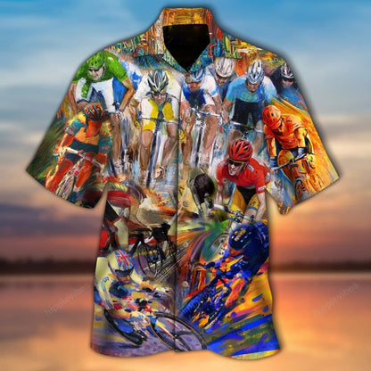 Life Is Better On A Bicycle Design Hawaiian Shirt, Hawaiian For Gift