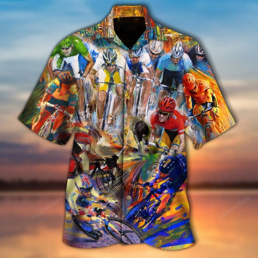 Life Is Better On A Bicycle Design Hawaiian Shirt, Hawaiian For Gift