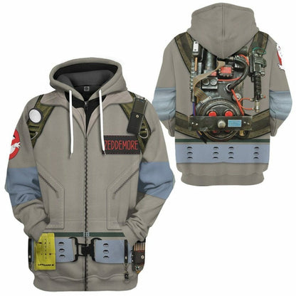 Ghostbusters 1984 Zeddemore Cosplay Saincheaptha Tshirt Éadaí Cochaillín