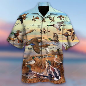 Wildlife Duck Duck Goose Beauty Nature Design Hawaiian Shirt, Hawaiian Shirt Gift, Christmas Gift