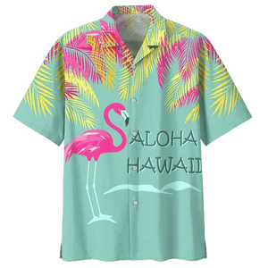 Aloha Hawaii Flamingo Ornamental Design Hawaiian Shirt, Hawaiian For Gift