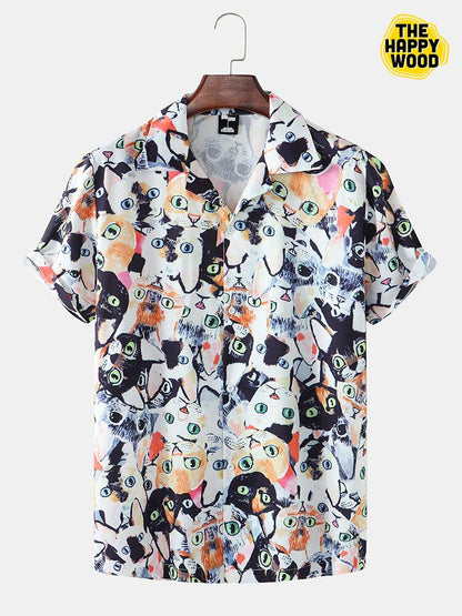 Cat Graphics Hawaiian Hawaii Shirt_Hawaiian Shirt Gift, Christmas Gift