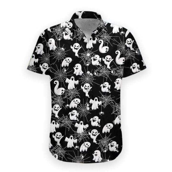Funny Boo Halloween Night Background Hawaiian Shirt,Hawaiian Shirt Gift, Christmas Gift