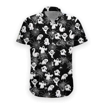 Funny Boo Halloween Night Background Hawaiian Shirt,Hawaiian Shirt Gift, Christmas Gift