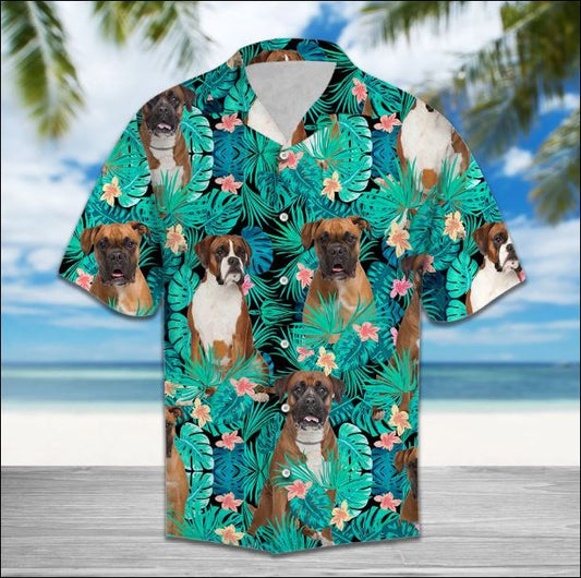 Boxer Tropical Hawaiian Shirt â€“ Dnstyles,Hawaiian Shirt Gift, Christmas Gift