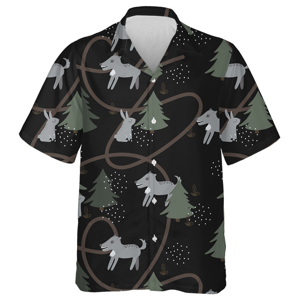 Giorriacha Liath Agus Mac Tíre san Fhoraois Cúlra Dubh Léine Haváí, Bronntanas Léine Haváíais, Bronntanas Nollag