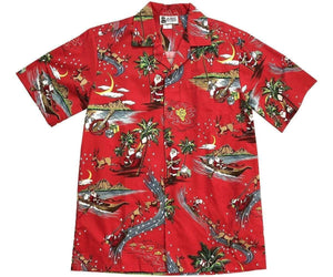 Red Theme Happy Santa Claus Moments Merry Christmas Hawaiian Shirt, Hawaiian Shirt Gift, Christmas Gift