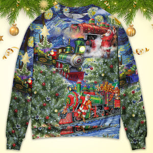 Christmas The Gift Train Arrives At The Wharf Ugly Christmas Sweater, Christmas Gift, Gift Christmas 2024