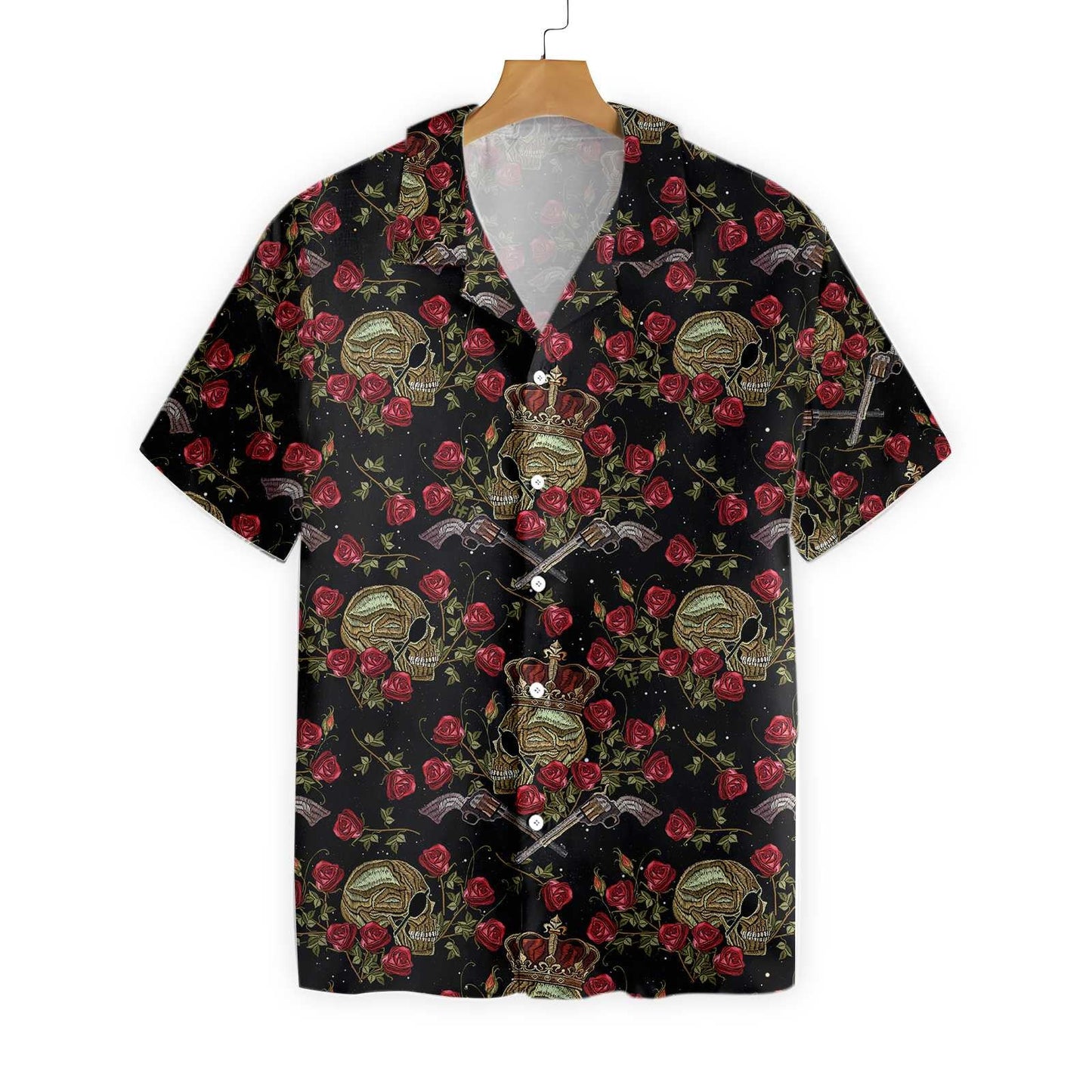 Vibrant King Of Pirates In Crown Hawaiian Shirt, Hwaiian For Gift